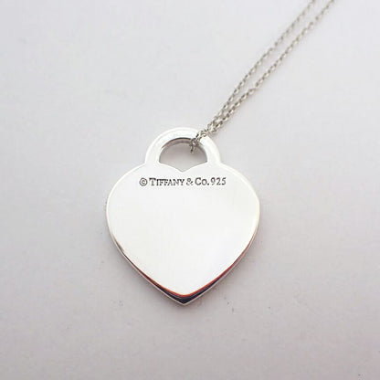 Tiffany & Co 925 Notes Heart Pendant /necklace //j74-49