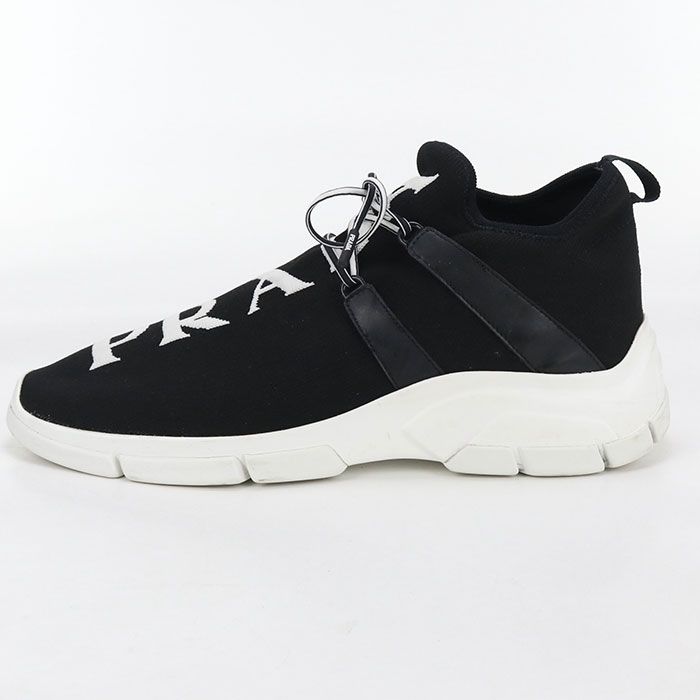 Prada Logo Sneakers Knit Mens