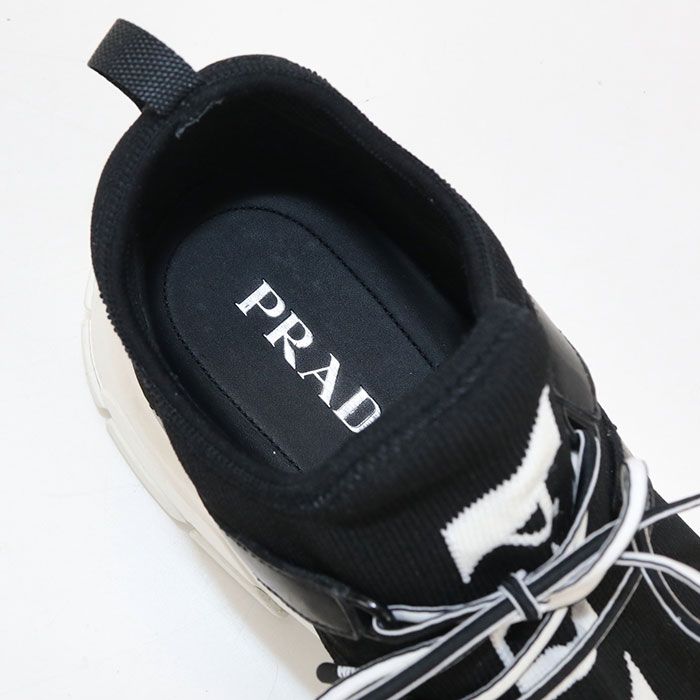 Prada Logo Sneakers Knit Mens