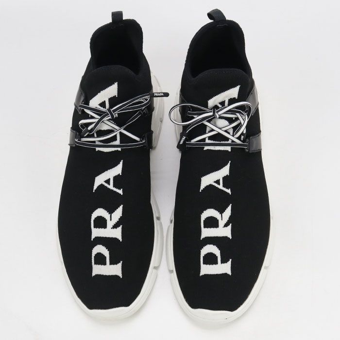 Prada Logo Sneakers Knit Mens