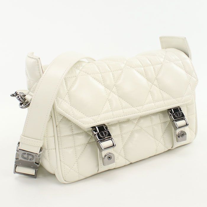 DIOR Cannage Shoulder Bag Leather Women