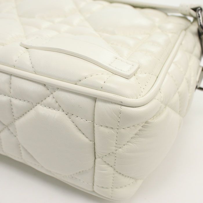 DIOR Cannage Shoulder Bag Leather Women