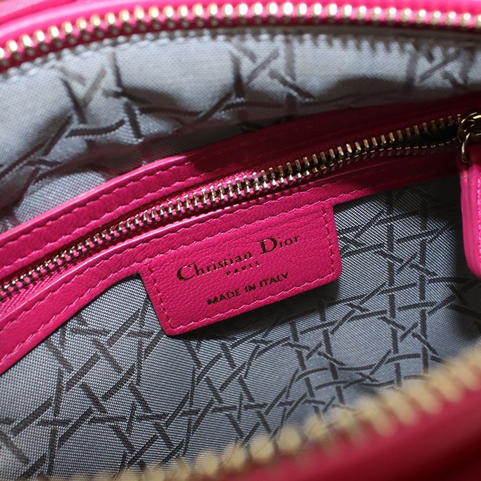 DIOR Medium Lady Dior M0565 ONGE Handbag Lambskin Ladies