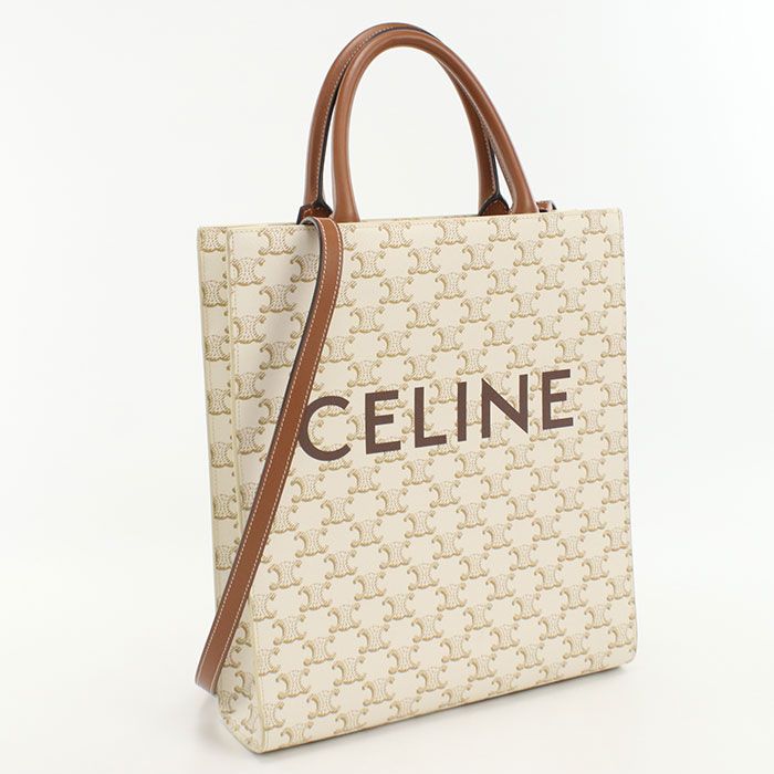 Celine Small Vertical Cabas 191542bzk.04lu Tote Bag Triomphe Canvas Scuff Deuce