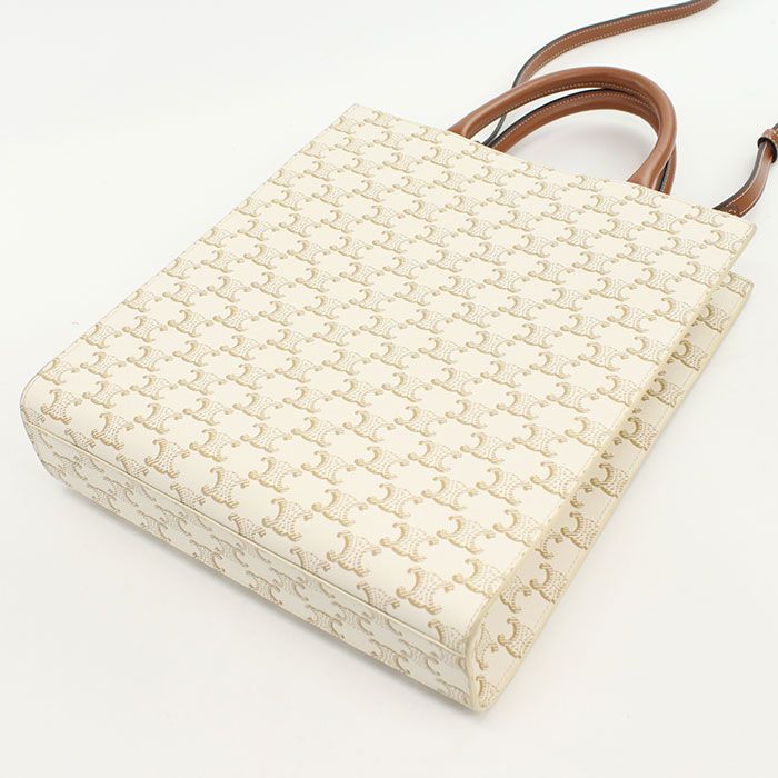 Celine Small Vertical Cabas 191542bzk.04lu Tote Bag Triomphe Canvas Scuff Deuce