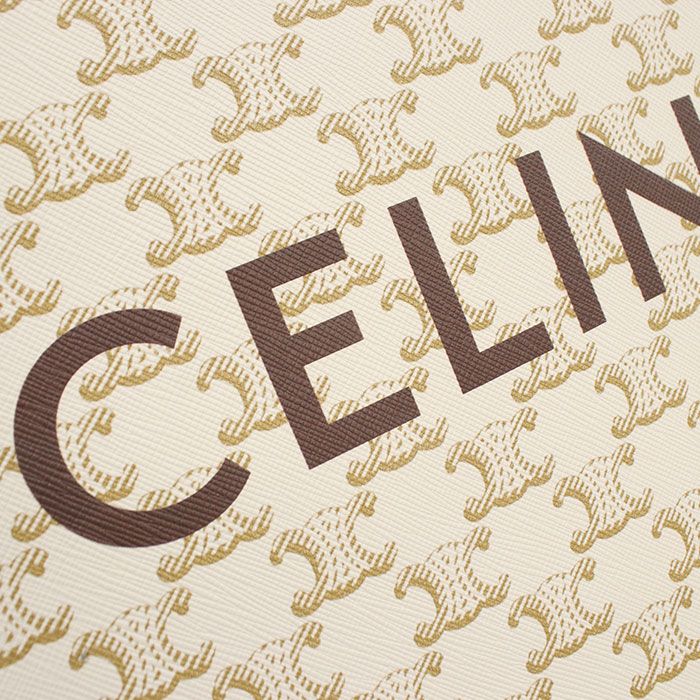 Celine Small Vertical Cabas 191542bzk.04lu Tote Bag Triomphe Canvas Scuff Deuce