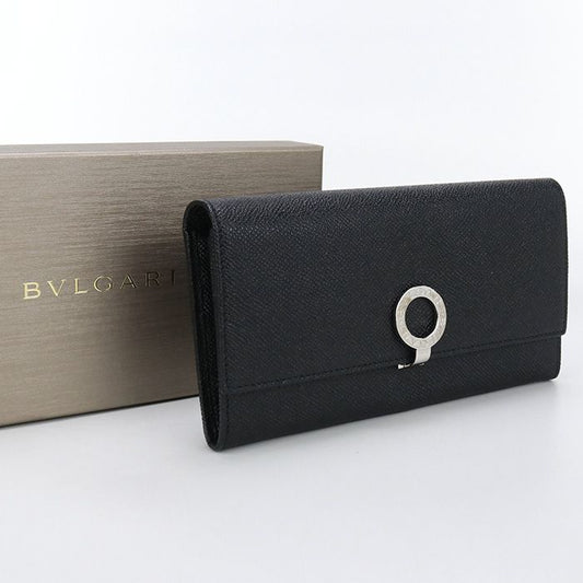 Bvlgari Large Wallet Bvlgari Long Wallet Bifold Calf Leather Unisex