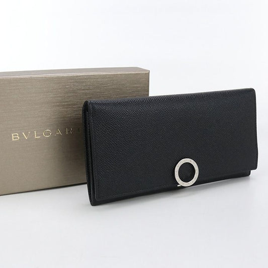 Bvlgari Large Wallet Bvlgari Long Wallet Bifold Calf Leather Unisex