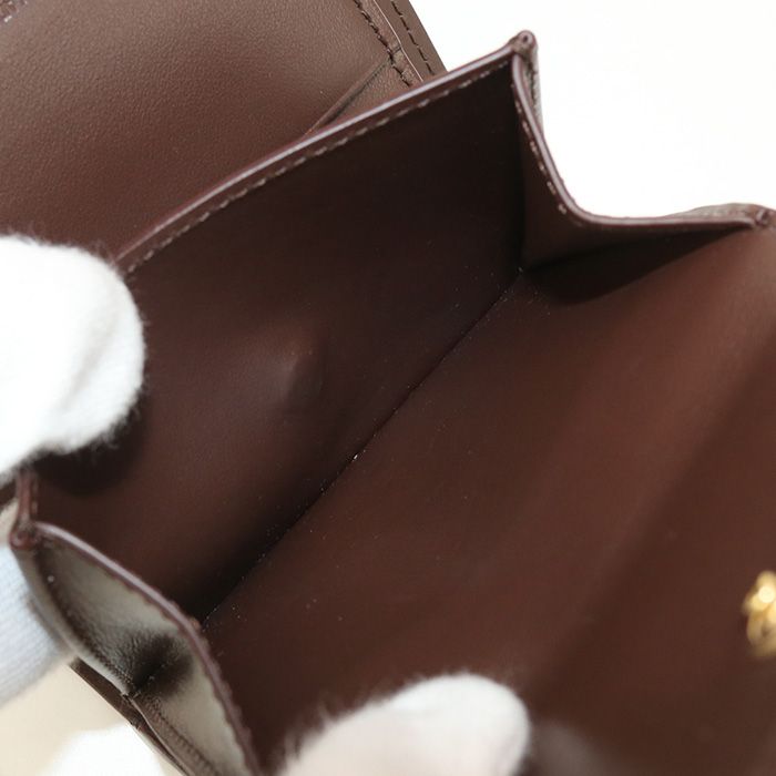 Celine Small Flap Wallet Triomphe 10d783dpv.18ch Tri-fold Wallet In Calfskin