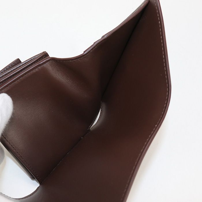 Celine Small Flap Wallet Triomphe 10d783dpv.18ch Tri-fold Wallet In Calfskin