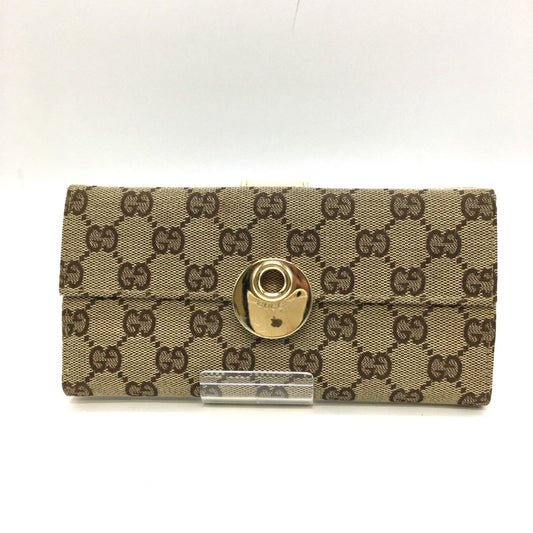 Gucci GG Canvas W Hook Double Hook Long Wallet 120931･2888