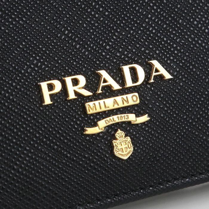 Prada Bifold Wallet Saffiano Leather Unisex