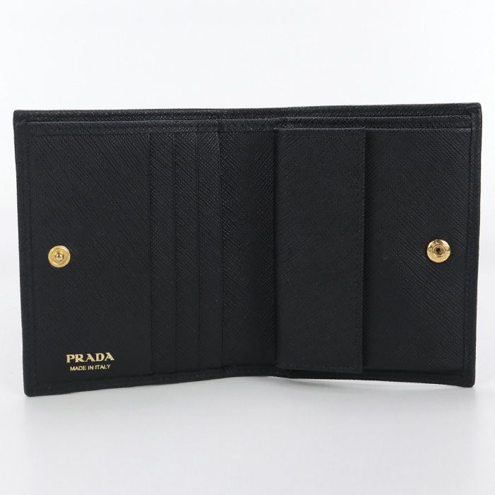 Prada Bifold Wallet Saffiano Leather Unisex