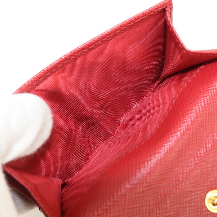 Prada Tri-fold Wallet Saffiano Leather Women