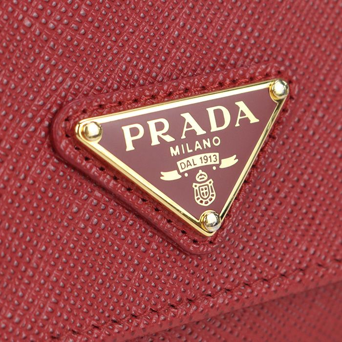 Prada Tri-fold Wallet Saffiano Leather Women