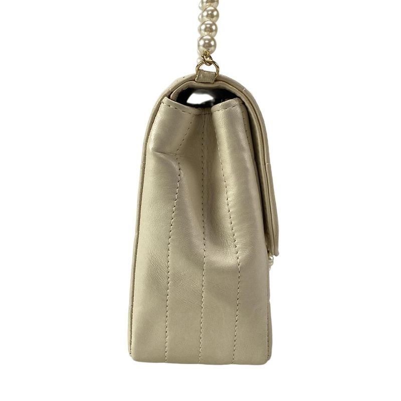 Chanel Shoulder Bag Chocolate Bar Stitch A19095/y02870/30905 Beige Cles A Gold