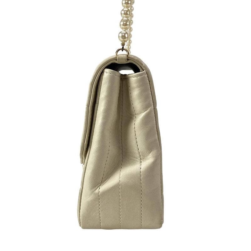 Chanel Shoulder Bag Chocolate Bar Stitch A19095/y02870/30905 Beige Cles A Gold