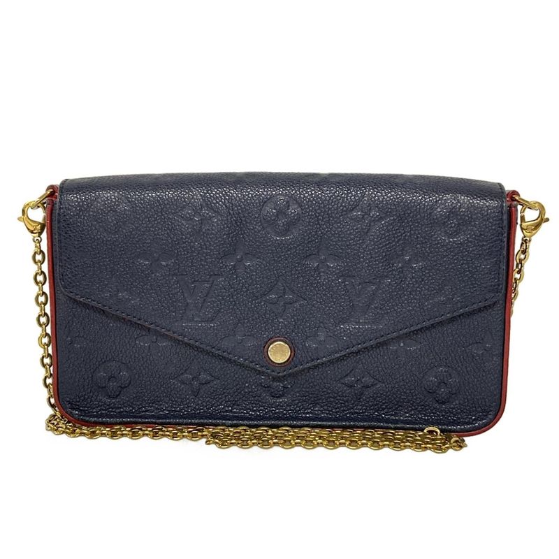 Louis Vuitton Wallet Monogram Empreinte Pochette Felicie M64099 Marline Rouge