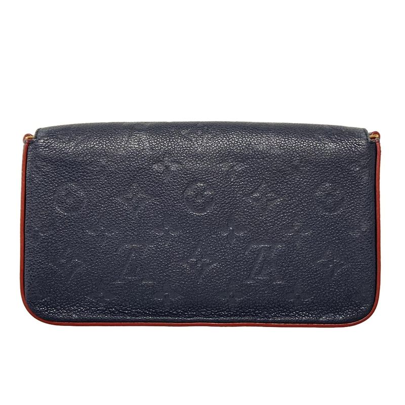Louis Vuitton Wallet Monogram Empreinte Pochette Felicie M64099 Marline Rouge