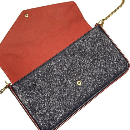 Louis Vuitton Wallet Monogram Empreinte Pochette Felicie M64099 Marline Rouge