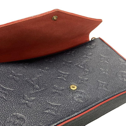 Louis Vuitton Wallet Monogram Empreinte Pochette Felicie M64099 Marline Rouge