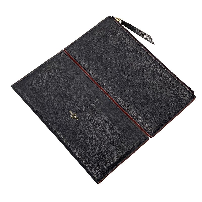 Louis Vuitton Wallet Monogram Empreinte Pochette Felicie M64099 Marline Rouge