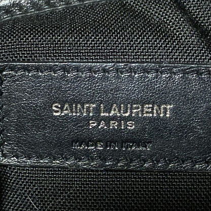 Saint Laurent Paris Backpack Sac Livington Lace Backpack 481005 Black Leather