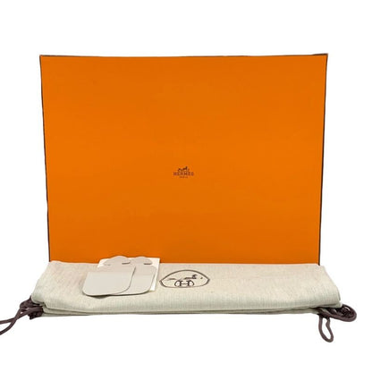 Hermes Funk Boots Short Boots Shoes Leather Beige Kelly Hardware Lace-up