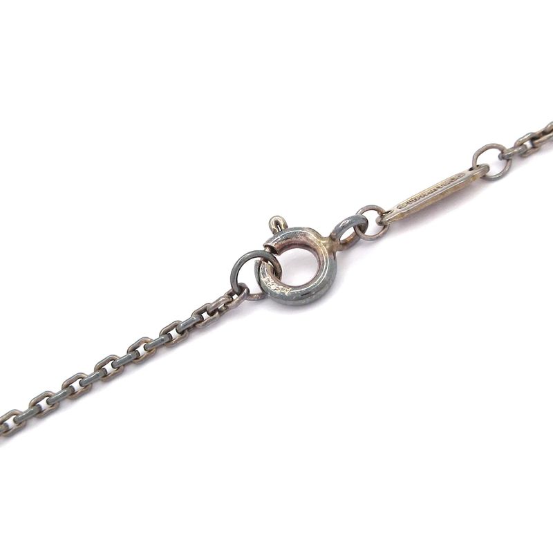 Tiffany & Co Necklace Fresh Water Pearl Link Pendant Silver And White