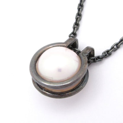 Tiffany & Co Necklace Fresh Water Pearl Link Pendant Silver And White