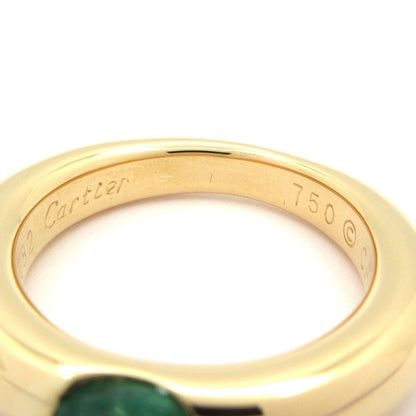 Cartier Ring 47 Ellipse Ring 18K Yellow Gold X Green