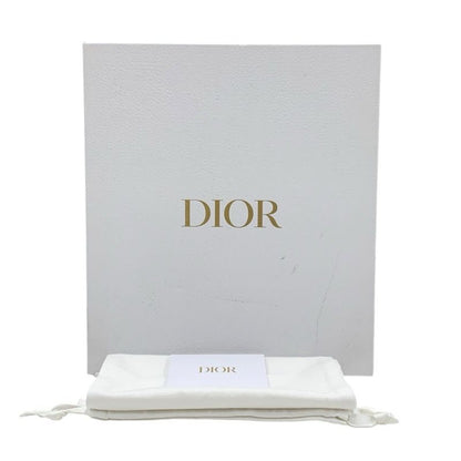 Christian DIOR DWAY Sandals Shoes Fabric Yellow Blue Green Embroidery Logo Mule