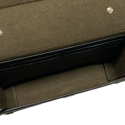 Fendi Handbag Baguette Soft Trunk Zucca Pattern 7va565 Beige And Black Leather