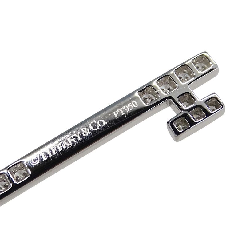 Tiffany & Co Tiffany & Co Necklace Ladies Brand Pt950 Diamond Quatra Heart Key