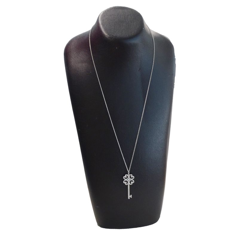 Tiffany & Co Tiffany & Co Necklace Ladies Brand Pt950 Diamond Quatra Heart Key
