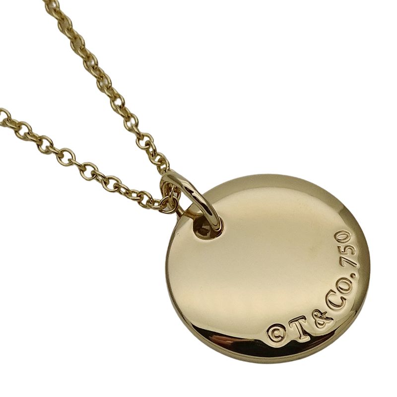 Tiffany & Co Tiffany & Co Necklace Ladies Brand 750yg Notes Letter Initials N