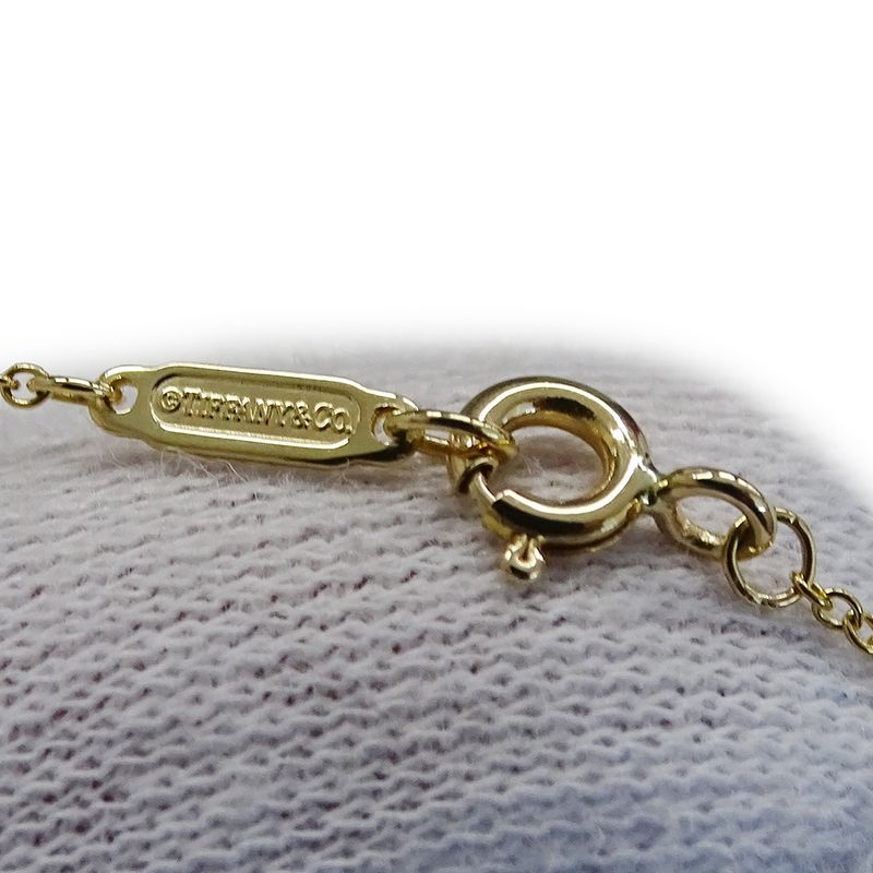 Tiffany & Co Tiffany & Co Necklace Ladies Brand 750yg Notes Letter Initials N