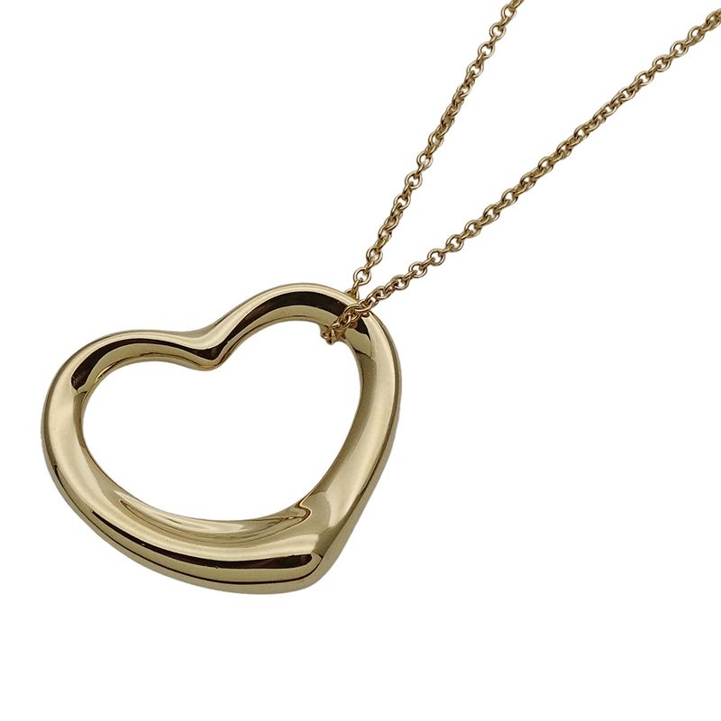 Vtiffany & Co Tiffany & Co Necklace Ladies Brand 750yg Elsa Peretti Open Heart