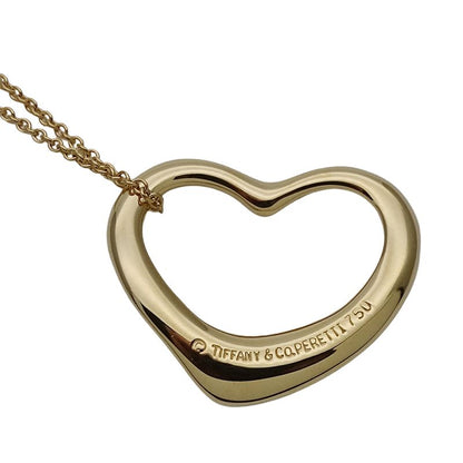 Vtiffany & Co Tiffany & Co Necklace Ladies Brand 750yg Elsa Peretti Open Heart
