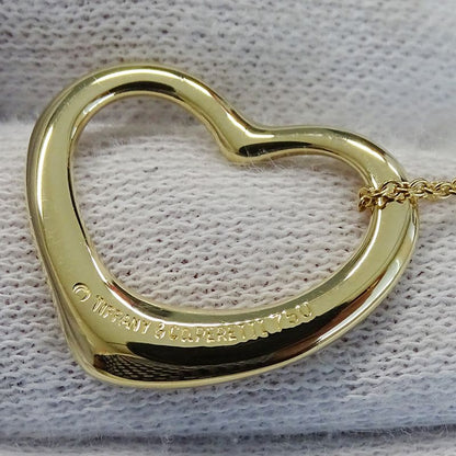 Vtiffany & Co Tiffany & Co Necklace Ladies Brand 750yg Elsa Peretti Open Heart