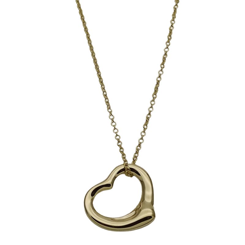 Vtiffany & Co Tiffany & Co Necklace Ladies Brand 750yg Elsa Peretti Open Heart