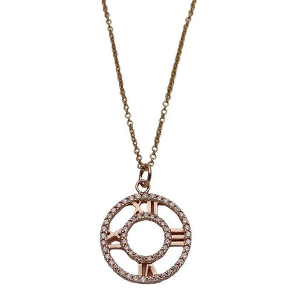 Tiffany & Co Tiffany & Co Necklace Ladies Brand 750pg Diamond Atlas Open Pink