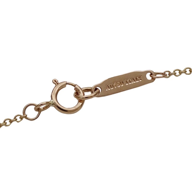 Tiffany & Co Tiffany & Co Necklace Ladies Brand 750pg Diamond Atlas Open Pink