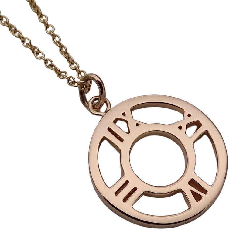 Tiffany & Co Tiffany & Co Necklace Ladies Brand 750pg Diamond Atlas Open Pink