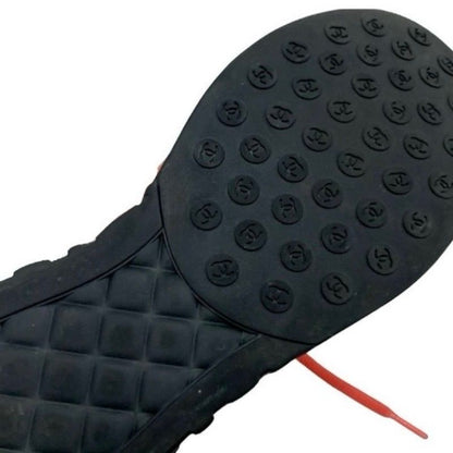 Chanel Sneakers Shoes Fabric Pink White Here Mark