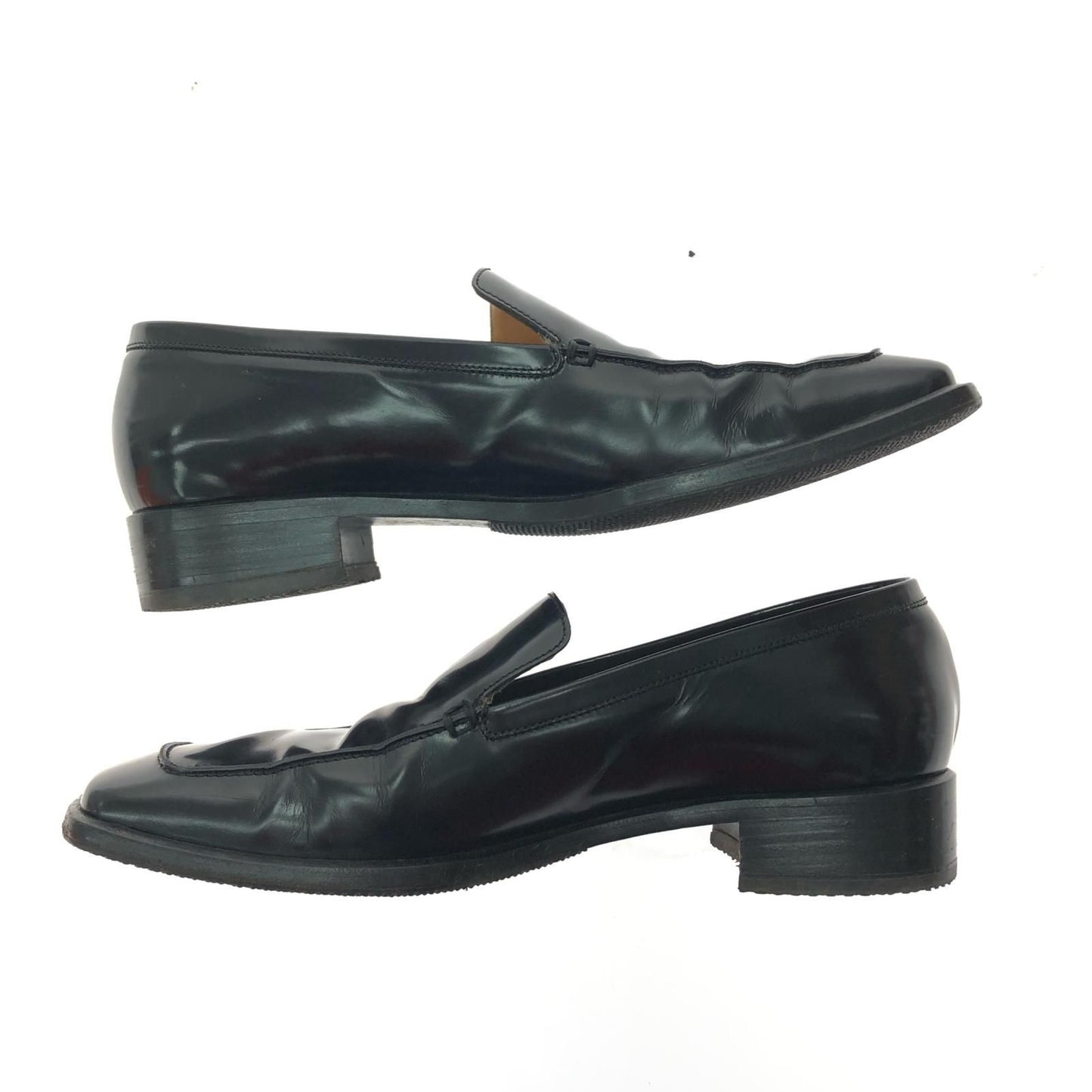 Hermes Women's Loafers H Logo Embossed Mark Cigarette Smell Size Unknown