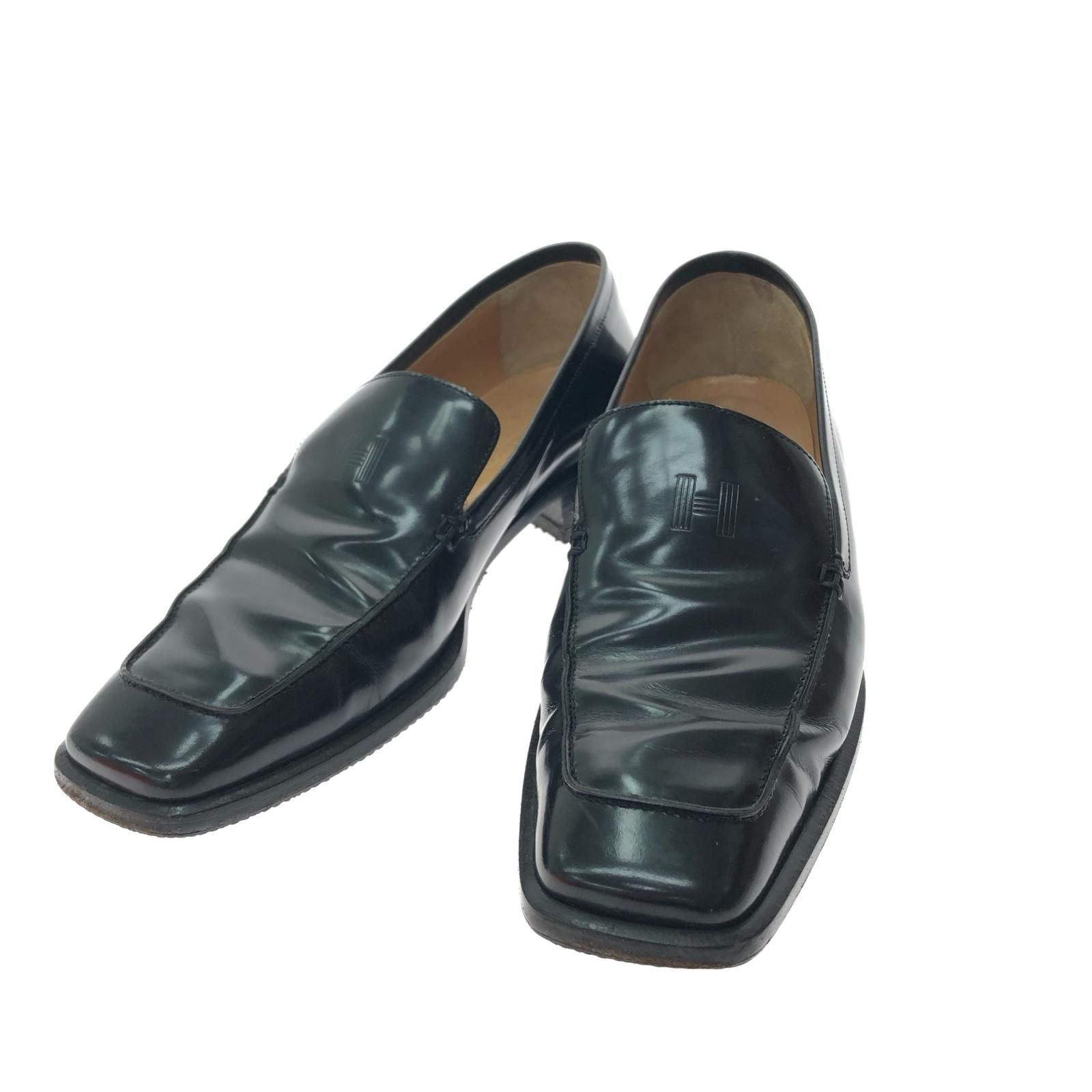 Hermes Women's Loafers H Logo Embossed Mark Cigarette Smell Size Unknown