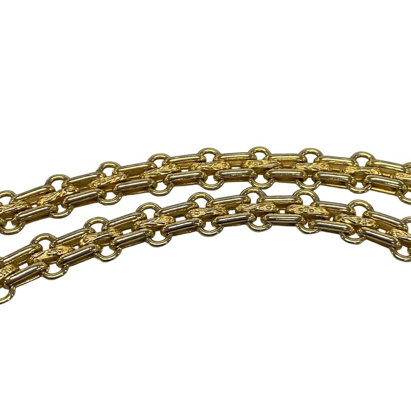 Chanel Shoulder Bag Double Flap Matelasse Black Mademoiselle Chain/gold