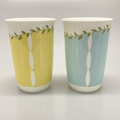 Tiffany & Co Like Tableware Pink Tulip Light Blue X Light Yellow X Multi Pair