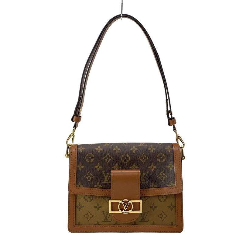 Louis Vuitton Shoulder Bag Monogram Reverse Dauphine M44391 Noir Black